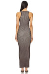 LIOD00133-REBIRTH MAXI DRESS CHOC-5