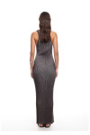 LIOD00133-REBIRTH MAXI DRESS CHOC-6