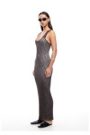LIOD00133-REBIRTH MAXI DRESS CHOC-7