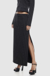 LIOS00135-LUNE MAXI SKIRT ONYX-2